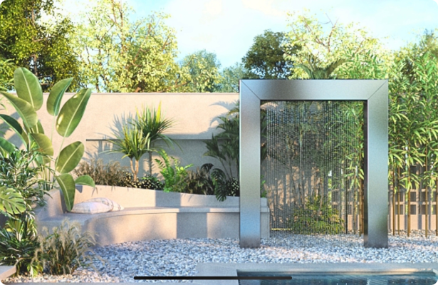 the Best Rain Curtain Fountain Door.