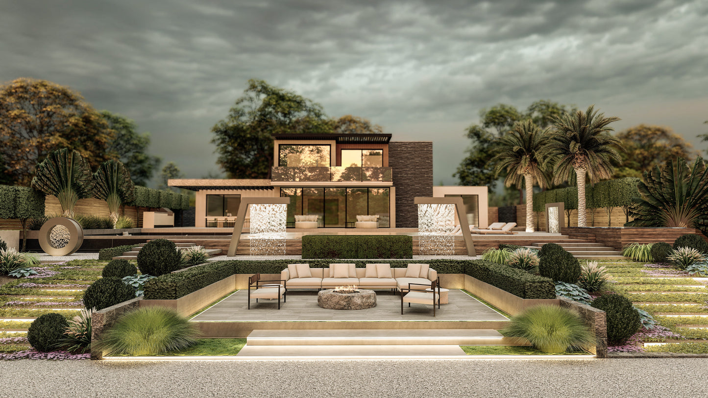 Rain Curtain Fountain L