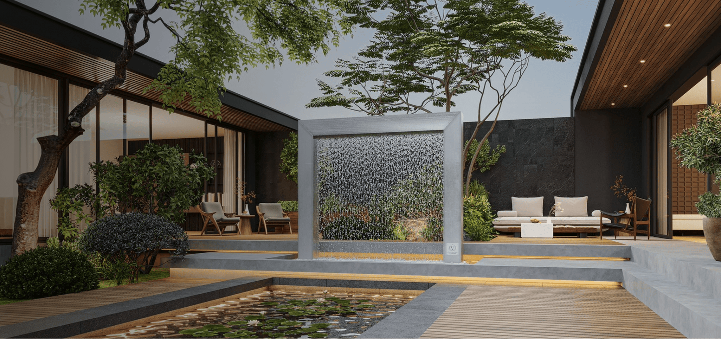 Rain Curtain Fountain Door