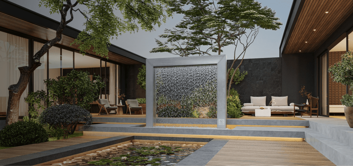 Rain Curtain Fountain Door