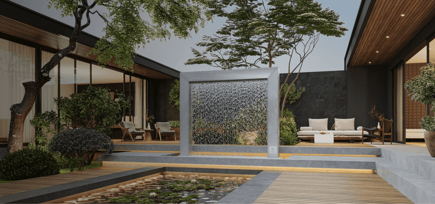 Rain Curtain Fountain Door