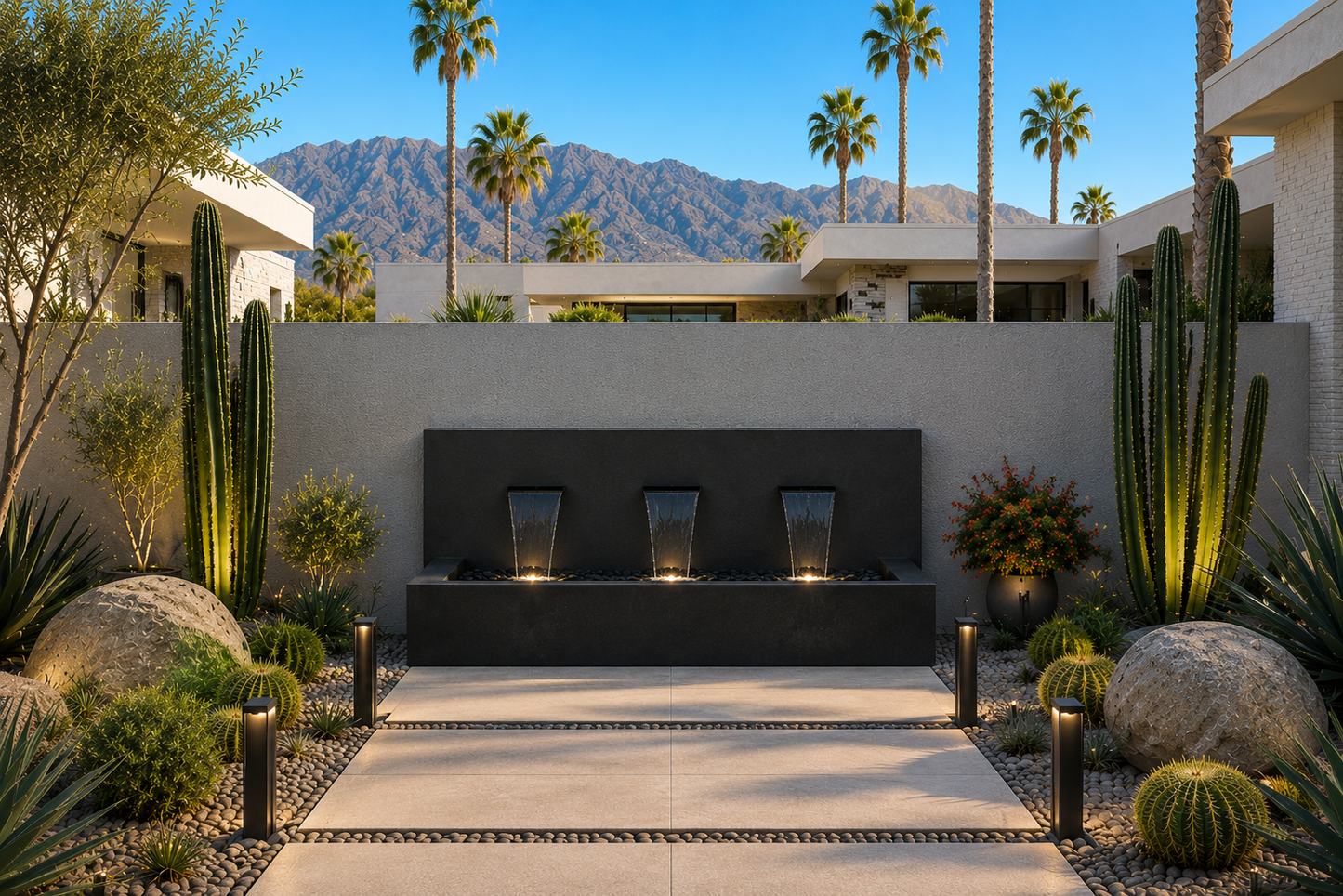 Modern Horizontal Wall fountain