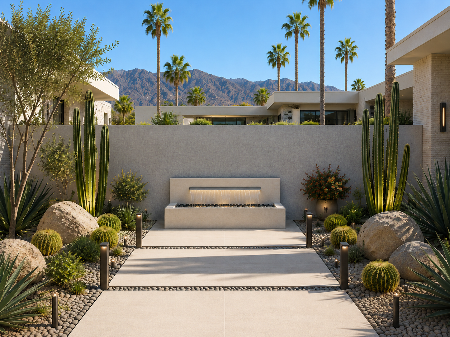 Modern Horizontal Wall fountain