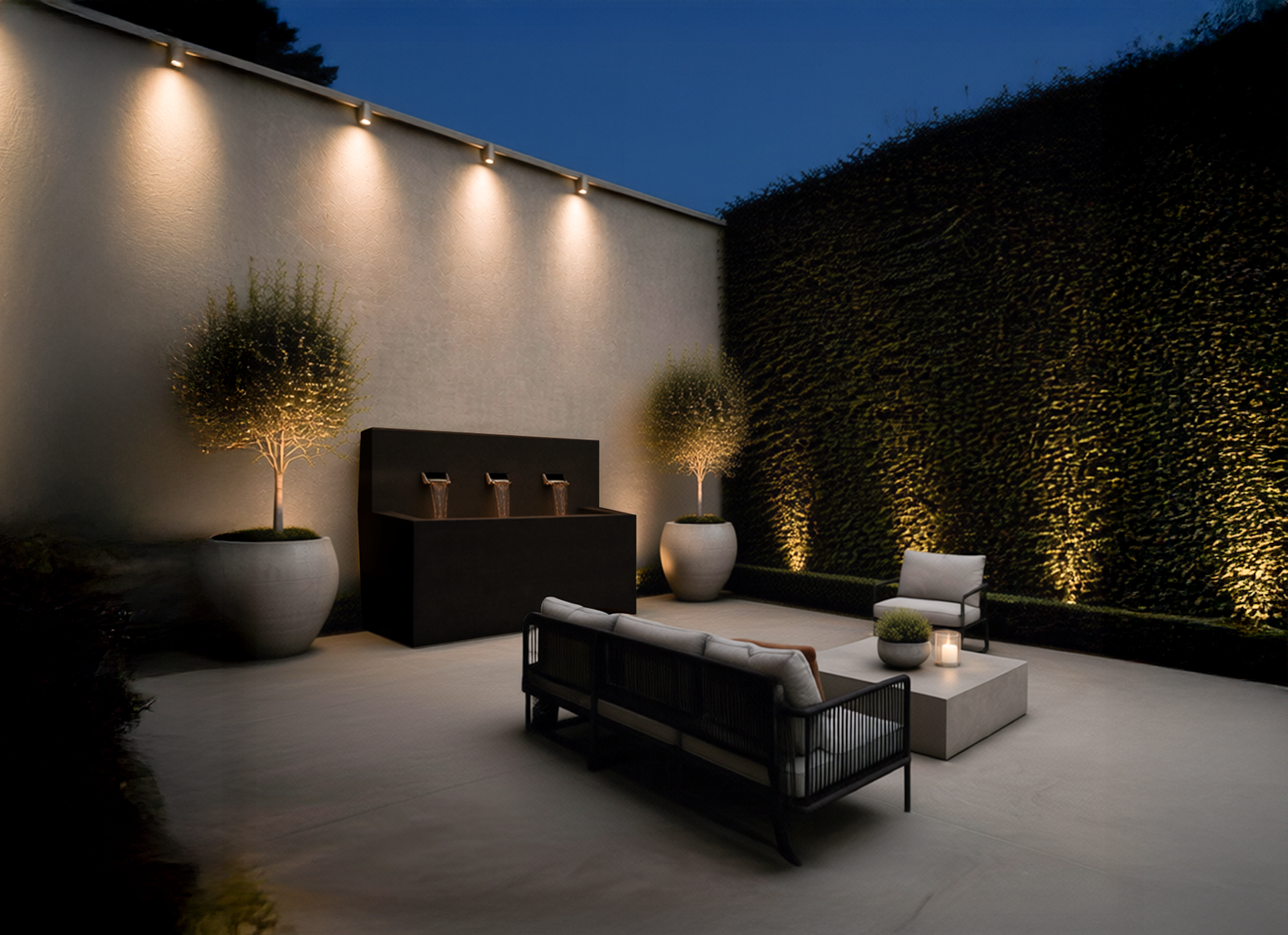 Modern Horizontal Wall fountain