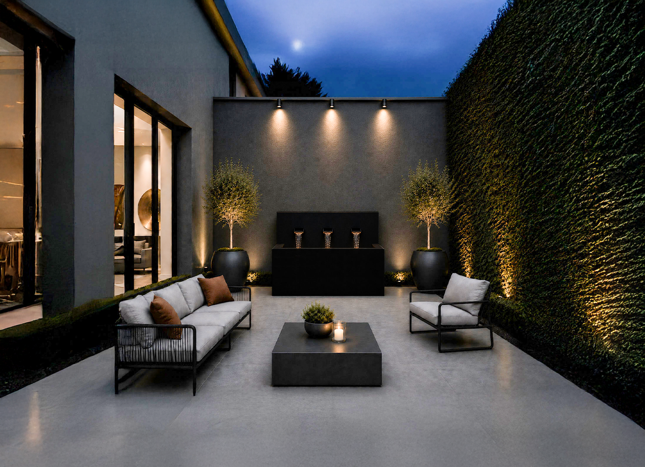 Modern Horizontal Wall fountain