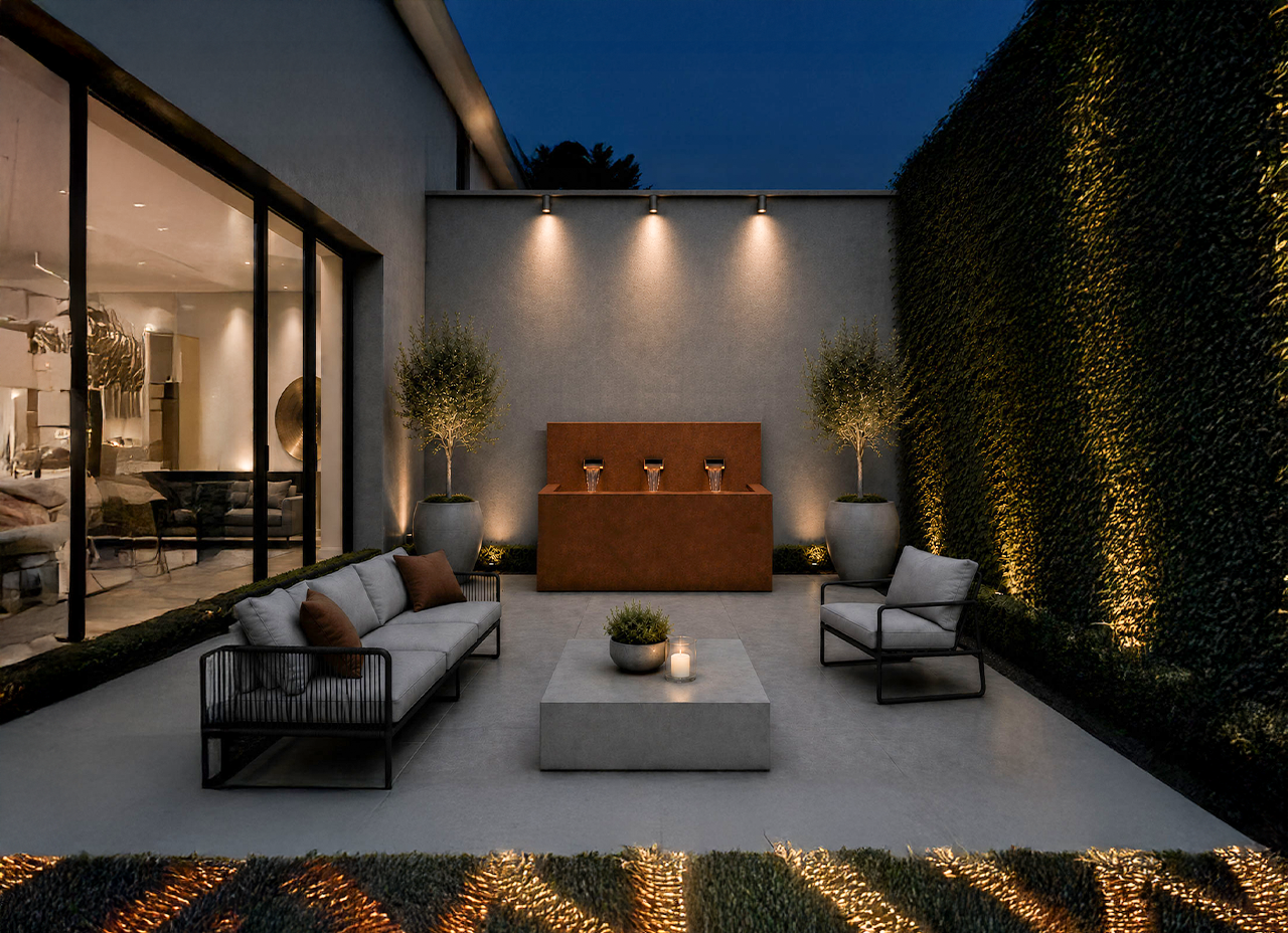 Modern Horizontal Wall fountain