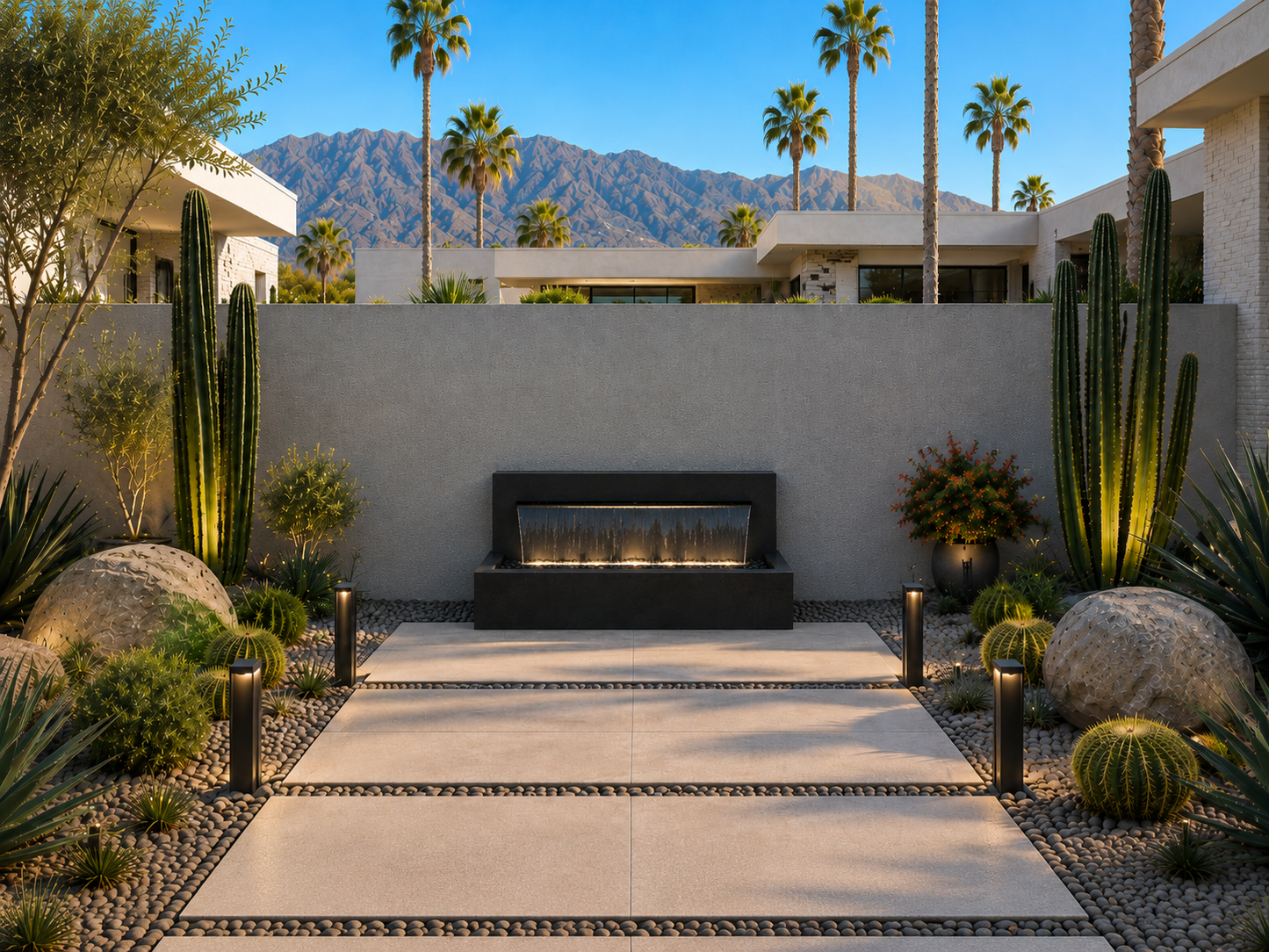 Modern Horizontal Wall fountain