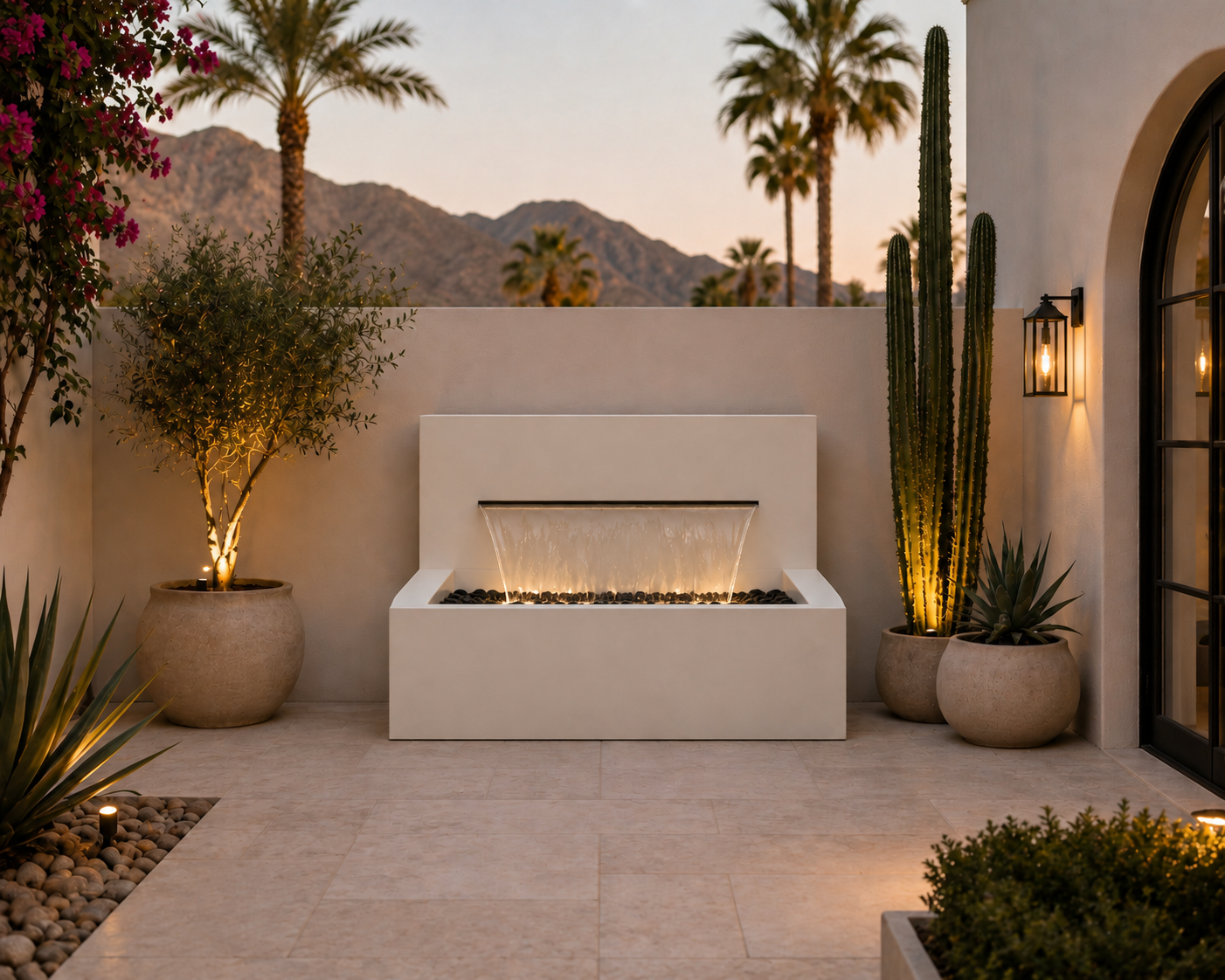 Modern Horizontal Wall fountain
