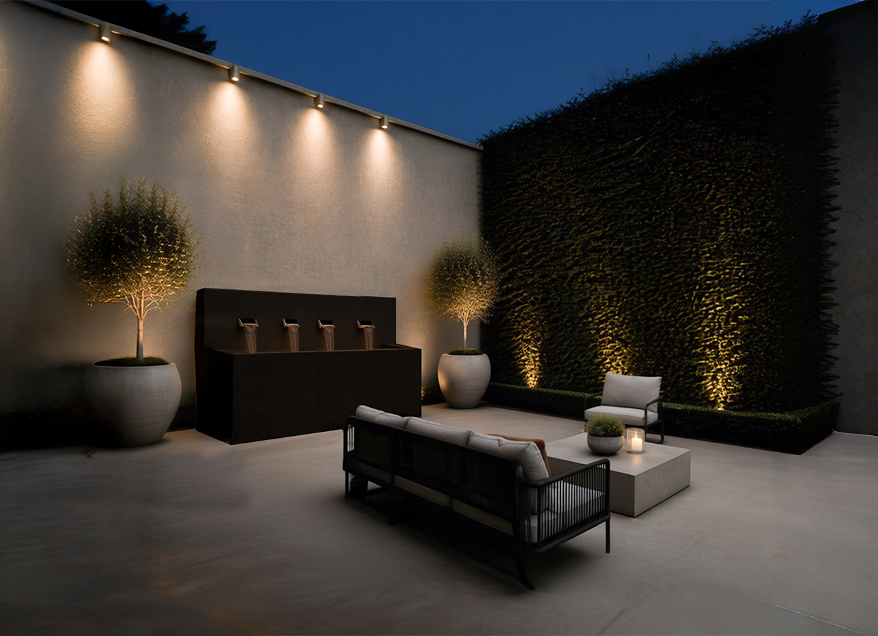 Modern Horizontal Wall fountain