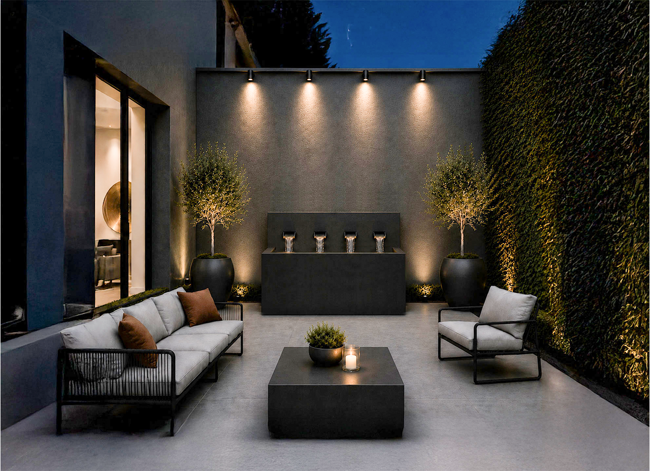 Modern Horizontal Wall fountain
