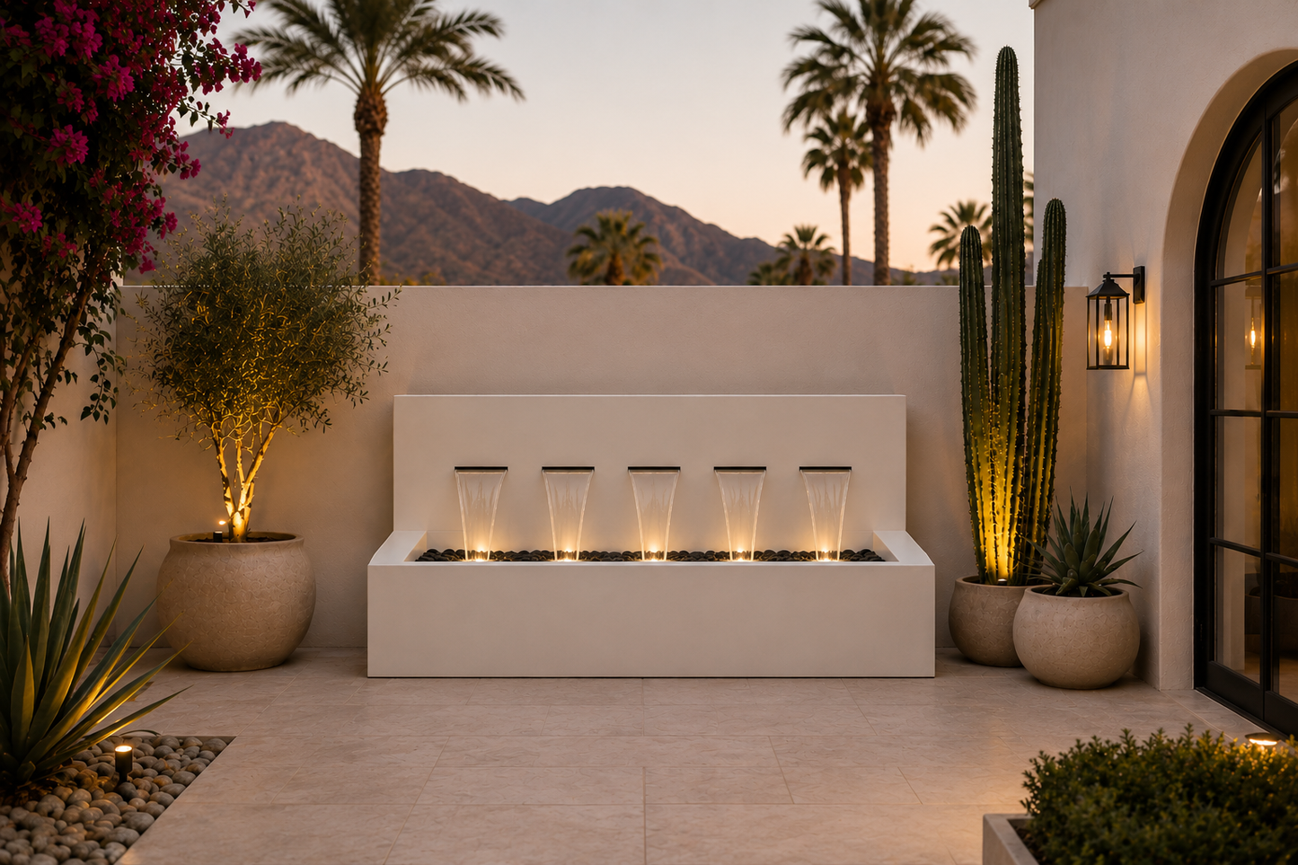 Modern Horizontal Wall fountain