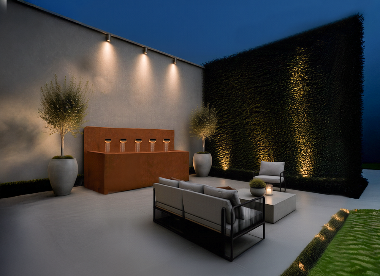 Modern Horizontal Wall fountain