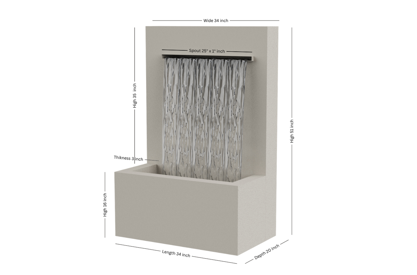 Modern Wall fountain