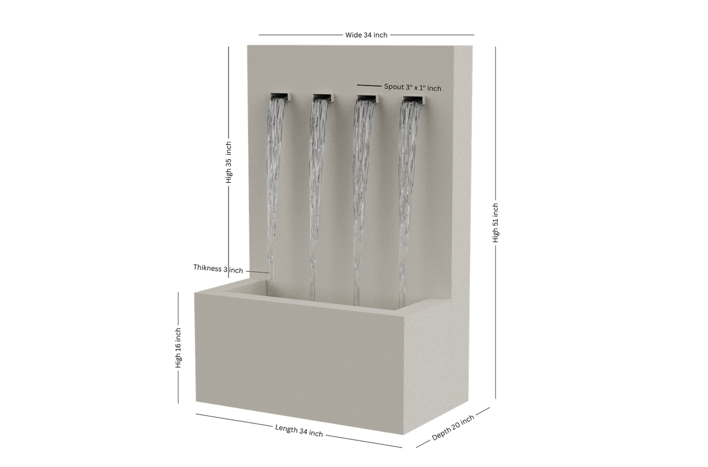 Modern Wall fountain