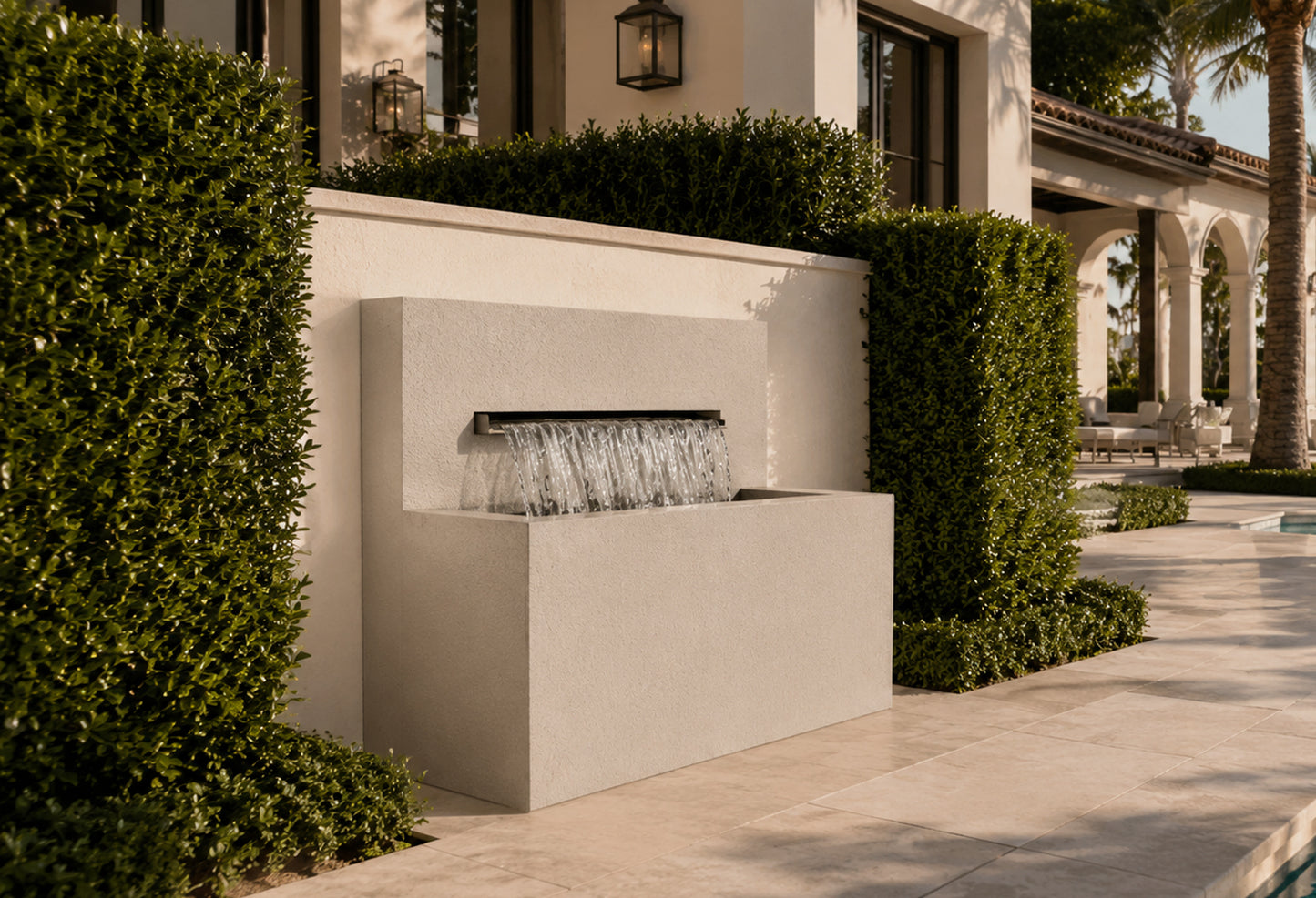 Modern Horizontal Wall fountain