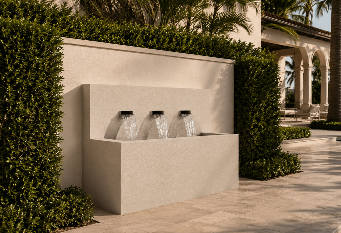 Modern Horizontal Wall fountain