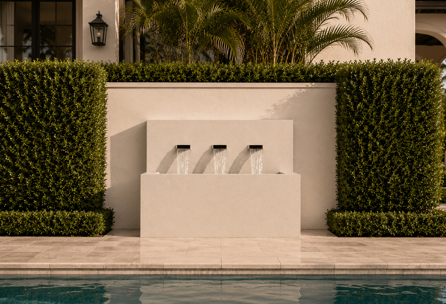 Modern Horizontal Wall fountain