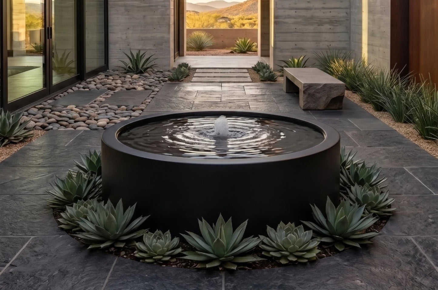 Reflection Pool  Circle Fountain