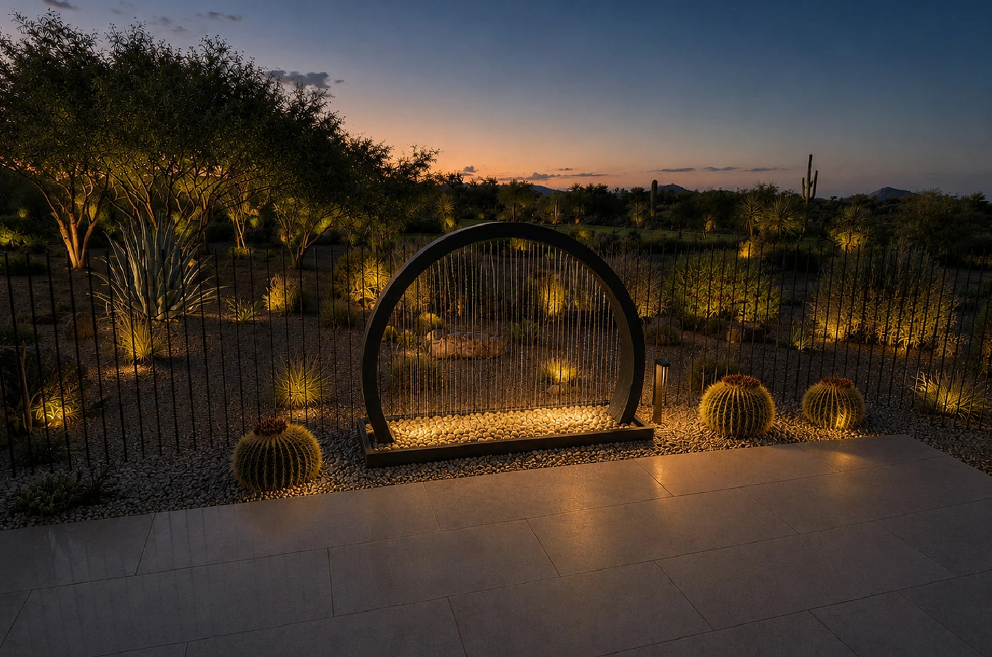 Half Circle Rain Curtain Fountain